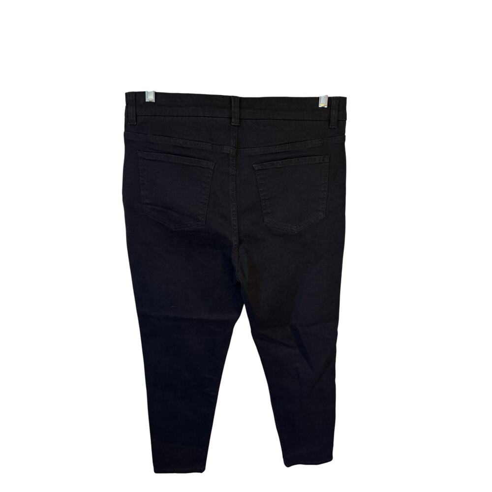 UNIVERSAL STANDARD NWT Seine High Rise Skinny Jeans 27” Inseam Jet Black Size 14 - Picture 6 of 8